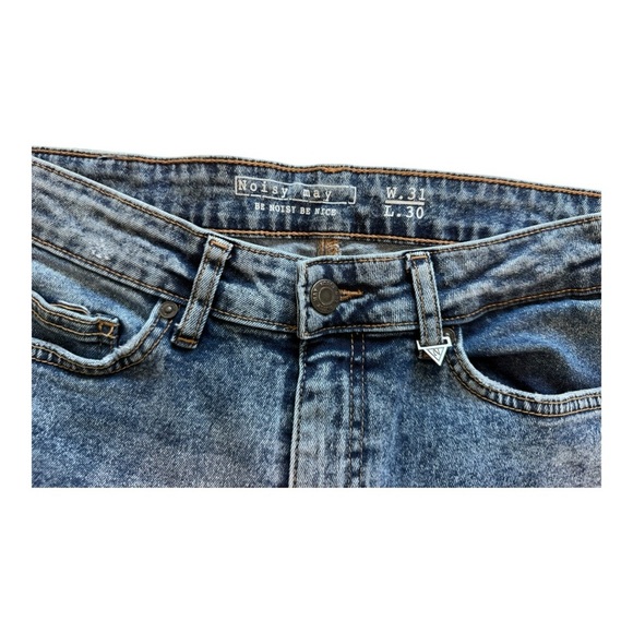 Noisy May Acid Wash Slim Fit Denim Jeans - Size 31 - Picture 4 of 9